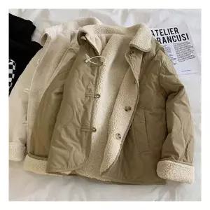 [아리엘스타일]덤블자켓 양털점퍼 겨울아우터 드바스뽀글이퀼팅자켓