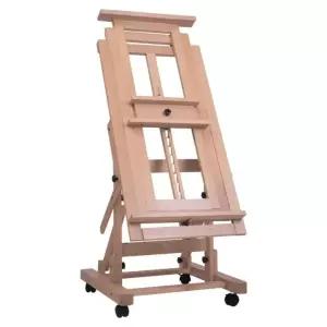 대형 원목 이젤 받침대 리프팅 접이식 수직 그림 미술 화판