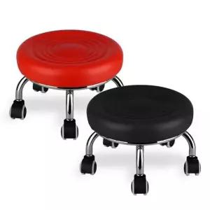 쿠션왕 동글뱅이 작업 의자 스툴의자 바퀴 청소 낮은 스툴 작업의자 청소의자 낮은의자 바퀴의자
