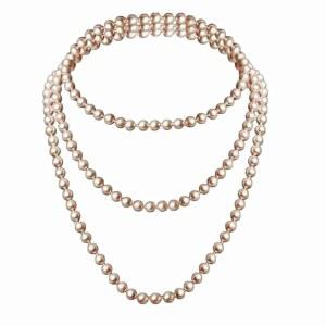 여성 신부 결혼식 파티 주얼리를 위한 긴 진주 목걸이 70인치 화이트 구슬 멀티 스트랜드 레이어링