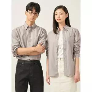 빈폴 Essential 남녀공용 옥스퍼드 솔리드 셔츠 브라운 BC5764E05D