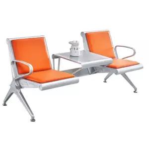 휴게실의자 테이블있는 대기용 벤치 의자 공항 로비 테이블