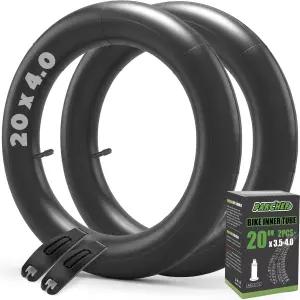 슈레이더 밸브가 있는 20x4.0 26x4.0 뚱뚱한 자전거 튜브 - 2개의 타이어 레버가 전기 및 산악 부틸 고무