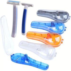 투명 휴대용 여행용 남성 수동 면도기 보관함 컨테이너 보호 뚜껑 박스 보관 플라스틱