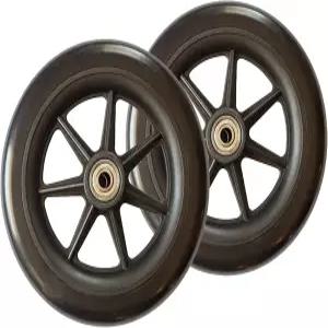 스탠드 교체용 6인치 워커 휠 성인 노인 및 위한 롤레이터 원더 롤러와 호환 2개 세트