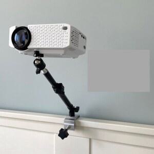 침대 브래킷 사무실 다기능 너트 고정 미니 빔 프로젝터 매직 암 높이 각도 조절