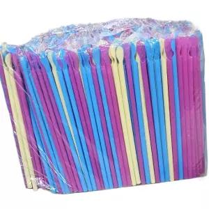 스푼형 슬러시 혼합 스트로우 20cm 100입 일회용