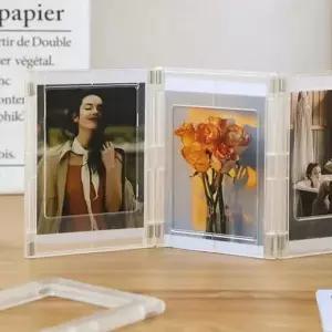 마그넷 폴라로이드액자 미니 투명 프레임 포토카드액자