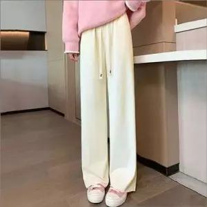 바지 일자팬츠 여자 3컬러 기모 편한 허리 밴딩 안감