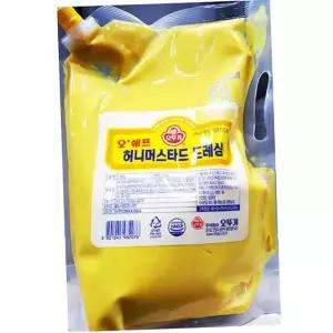 오뚜기 허니 머스타드 드레싱 2kg 샐러드