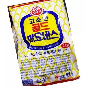 오뚜기 파우치 마요네즈 3KG 4개 샐러드용