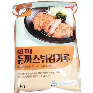 화미 돈까스 튀김 가루 1kg 15개 튀김