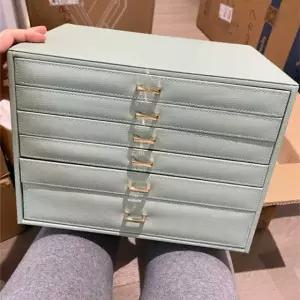 주얼리 보석함 정리함 가죽 목걸이 반지 악세사리 귀중품 보관함 인테리어 소품 선물용 케이스