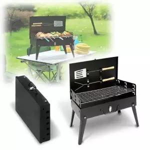 고기불판 일체형 접이식 캠핑 숯불구이 바베큐 그릴 화로대 야외바베큐