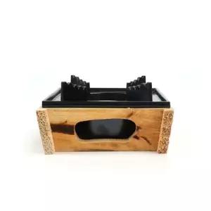 사각워머 음식 보온 1인용 우드 워머기 중 미니 화로 고체 버너