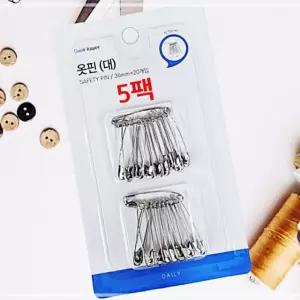 스테인리스 안전 옷핀 대 100p 액세서리 고정핀 재봉 의류 부자재 3WC4135B20