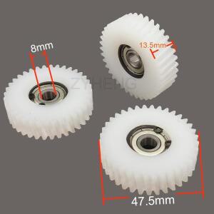 47.5x13.5mm 36 치아 비스듬한 유성 기어 Bafang 모터 Ebike 부품 용 8mm 베어링 전기 자전거 나일론 기어