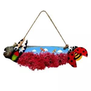 스칸디아모스 곤충 통나무걸이 만들기