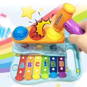 [HV1] 유아기 아이들 망치 놀이 알파벳 숫자 실로폰 장난감