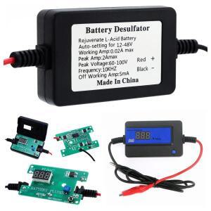 납산 배터리 탈황기, 배터리 재생기, 배터리 유지기, 12V,24V,36V,48V, (12-48V, 200AH), 2A