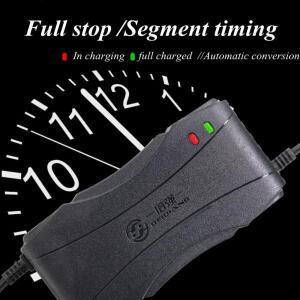 48V/60V/72V 2.8A 스마트 납산 배터리 충전기 EU 플러그 AC 220V AGM VRLA 젤 건식 습식 누산기 20AH 14AH