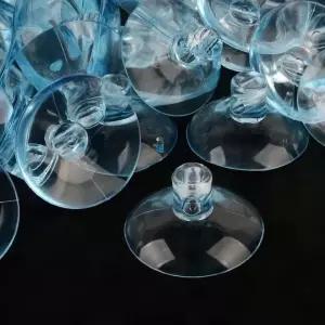 압착고무 강력 투명 흡착판 창문 유리 흡반 500개입 플라스틱 벽면 35mm