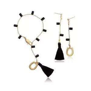 귀걸이팔찌 쥴리 태슬 세트