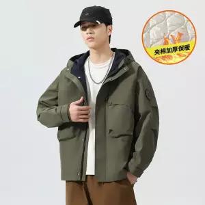 남성 가을 코트 야상 점퍼 기능성 방수 등산복 바람막이 카고 후드 삼방 M스포3