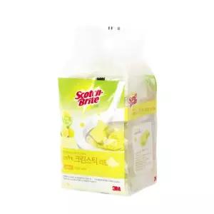 수세미 청소 향기톡톡 크린스틱 변기솔 리필 레몬향 세정 5개 화장실 욕실