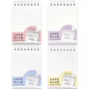 [문구] 소프트링 미니수첩 가벼운 휴대용 화이트 A7
