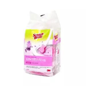 향기톡톡 욕실 리필 수세미 청소 변기솔 5개 크린스틱 라벤더향 세정 화장실