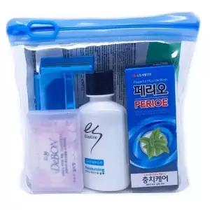 선물 여행 샴푸 칫솔 마스크팩 면도기 비누 치약 7종