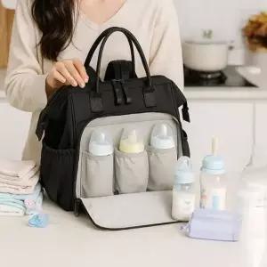 외출 여행 아기용품 기저귀 수납 가방 유모차 장착 백팩