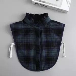 [SBD] 체크패턴 페이크 2컬러 넥케이프 카라셔츠 6타입