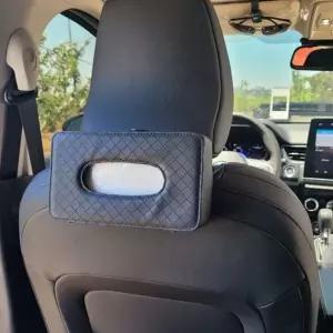 차량용 핸드타올케이스 사각 헤드레스트 화장지 걸이