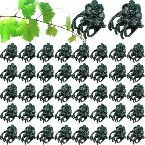 넝쿨지지대 가든 식물 화단 50/100Pcs 정원 클립 나비 난초 꽃 지원 클램프 과일 야채 줄기 포도 나무 묶여