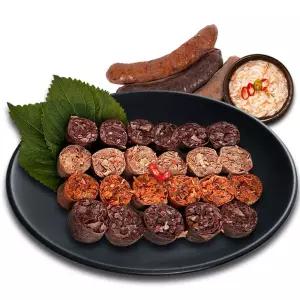 비바데이 4색 모듬순대 620g 순대볶음 순대전골 순대국밥 고추순대 백순대