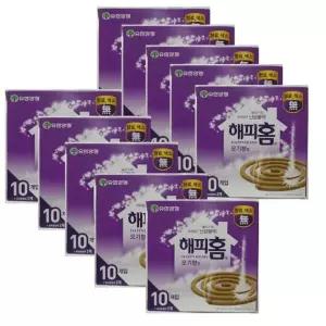 해피홈 모기향s 10개입 10세트