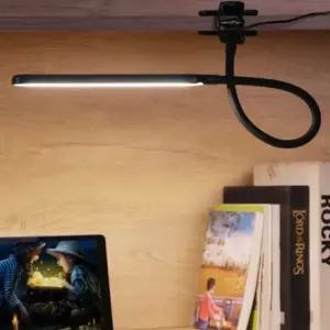 집게 스탠드 눈보호 LED 3색 조명 공부 작업스탠드