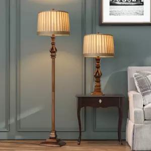 엔틱 플로어 스탠드 스테인드글라스 램프 럭셔리