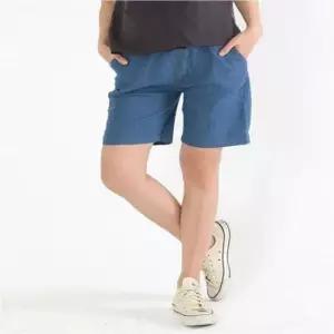 데님 5부 여름 밴딩 주머니 여자 팬츠 청반바지