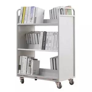 이동식 북카트 도서관 선반 서류 카트 수납 수납함 정리대