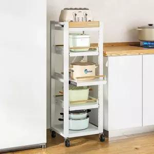 밥솥레일 선반 이동식 스탠드 에어프라이어 보관대