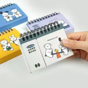 핑크풋 미니 수첩 다이어리 단어장 암기장 연습장