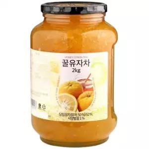 고려에프디 꿀 유자차 2KG 유자차 꿀유자차 유자청 티백 국산차