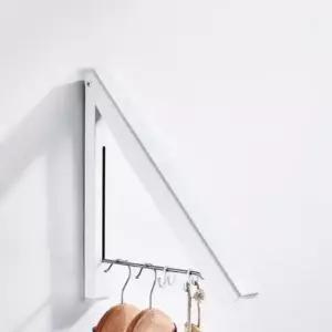 [JED] 공간활용 폴딩 벽걸이 벽옷걸이 화이트 접이식 행거