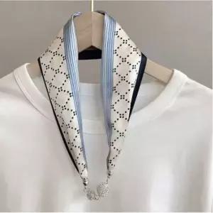 여성용 자석 버튼 포인트 스카프 목걸이 머플러 간절기 목걸이형 넥워머