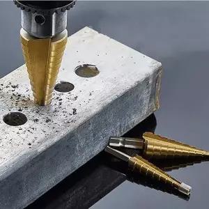 스텝드릴 3종 세트 타공 확관 홀가공 공구