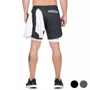 바지 레깅스 일체형 수건홀 반바지 RD 마라톤바지 러닝 운동복반바지