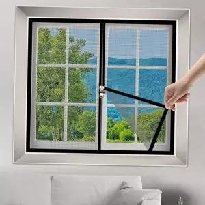 지퍼 방충망 간편 지퍼형 모기장 창문 방충망 현관 벨크로 틈막이